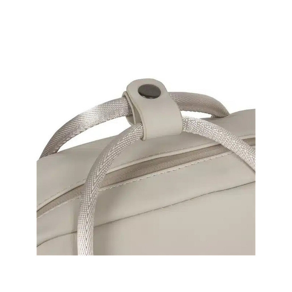 New Rebels New Rebels Bruce Miami Rucksack 9L Wasserabweisender Laptop-Rucksack 13 Zoll Schulranzen und Arbeitstasche aus PU-Nylon Bequem Comp 9L Beige