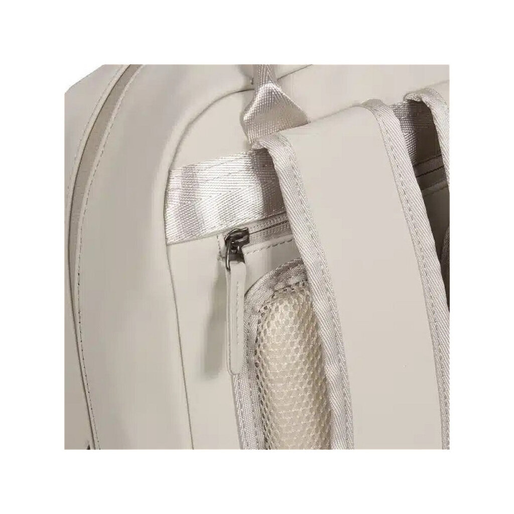 New Rebels New Rebels Bruce Miami Rugzak 9L Waterafstotende Laptop Rugtas 13 inch Schooltas en Werktas van PU Nylon Comfortabel Comp 9L Beige