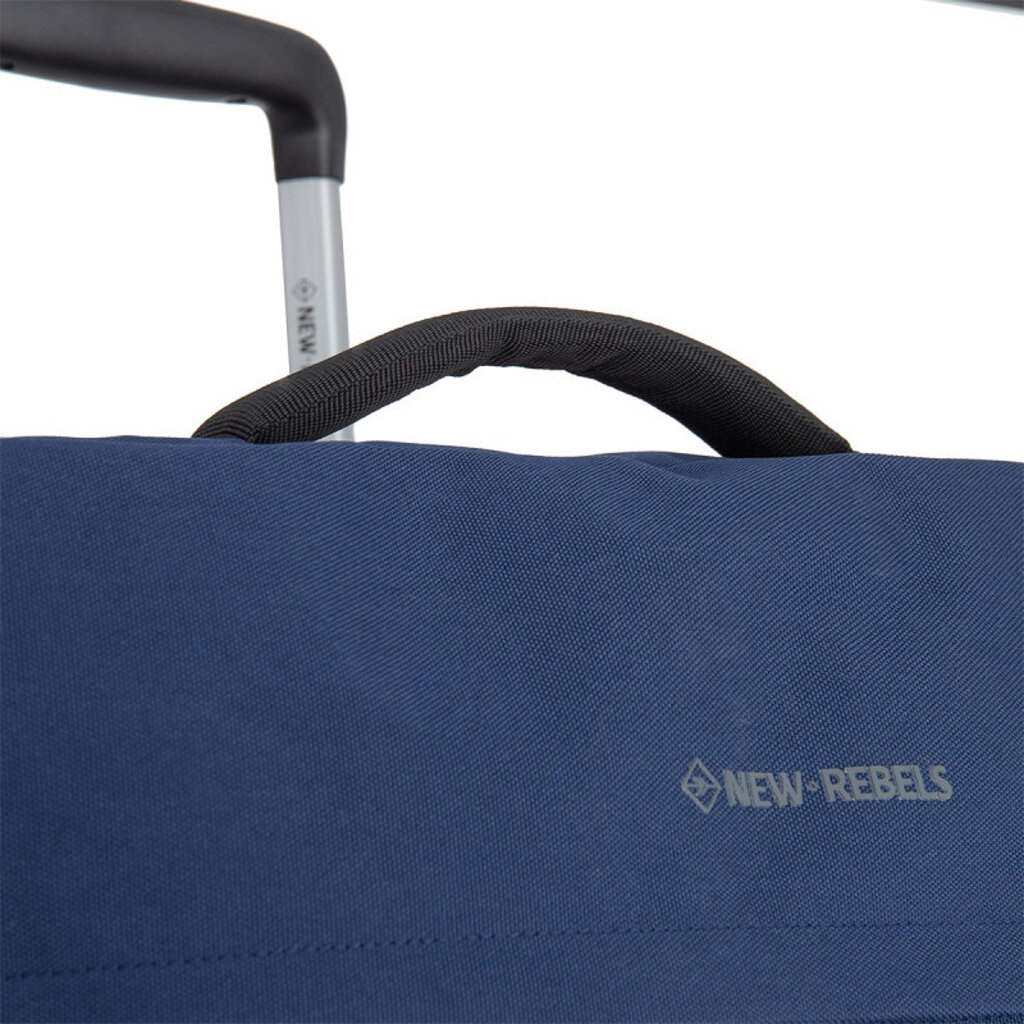 New Rebels New Rebels Gassaway Trolley 35L Robuster, Leichter Reisekoffer mit Doppelrollen – Navy Blue