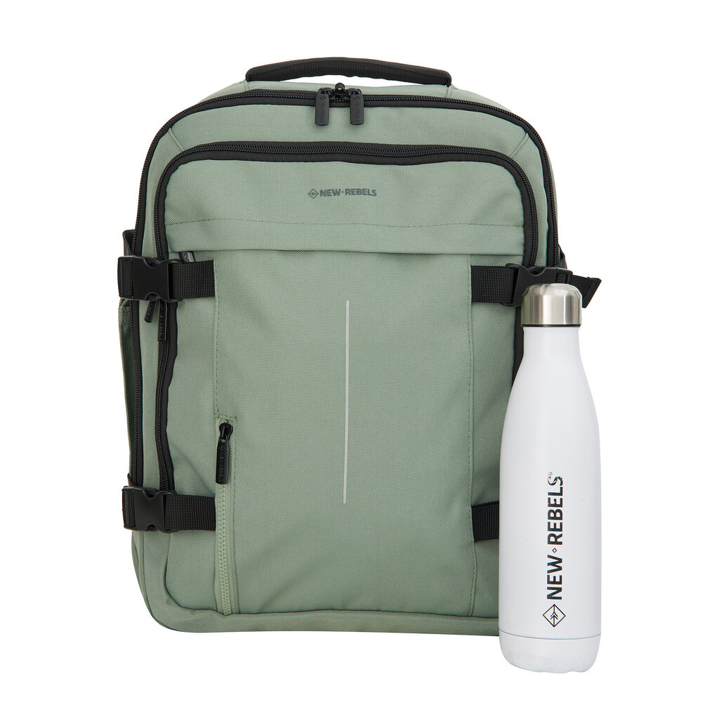 New Rebels Gassaway – Corbin Underseat Cabin Rucksack 25L | Handgepäck Reiserucksack | 31x20x41 cm | Salie Green