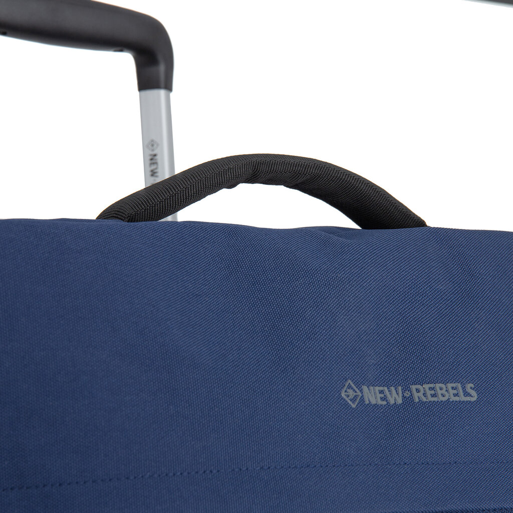 New Rebels New Rebels Gassaway Trolley XXL Navy | Large Suitcase 73L | Lightweight Suitcase with Double Wheels | 70x39x27 cm | Navy