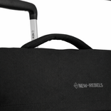 New Rebels New Rebels Gassaway Trolley Large Schwarz | Großer Reisekoffer 73L | Leichter Koffer mit Doppelrollen | 70x39x27 cm