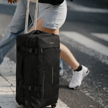 New Rebels New Rebels Gassaway Trolley Large Black | Large Suitcase 73L | Lightweight Suitcase with Double Wheels | 70x39x27 cm | Black