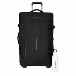 New Rebels New Rebels Gassaway Trolley Large Schwarz | Großer Reisekoffer 73L | Leichter Koffer mit Doppelrollen | 70x39x27 cm