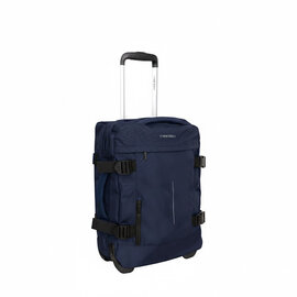 New Rebels Gassaway Trolley 35L Stevige Lichtgewicht reiskoffer met Dubbele Wielen Navy Blue