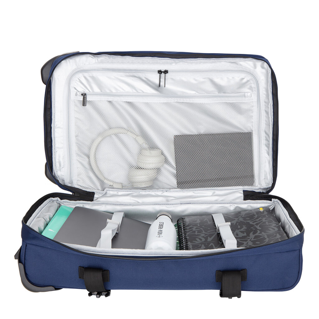 New Rebels Gassaway Trolley Medium Navy | Reisekoffer 52L | Leichter Koffer mit Doppelrollen | 60 x 36 x 24 cm