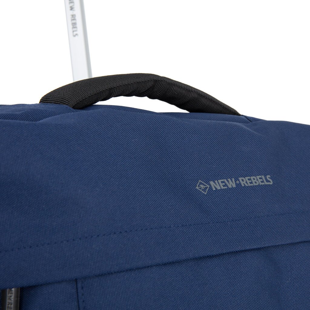 New Rebels New Rebels Gassaway Trolley Medium Navy | Reiskoffer 52L | Lichtgewicht Koffer met Dubbele Wielen | 60x36x24 cm