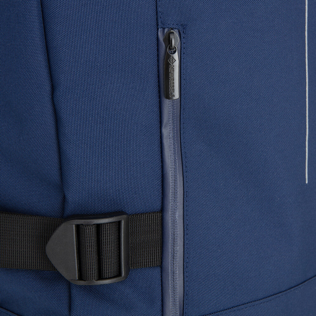 New Rebels Gassaway Trolley Medium Navy | Reisekoffer 52L | Leichter Koffer mit Doppelrollen | 60 x 36 x 24 cm