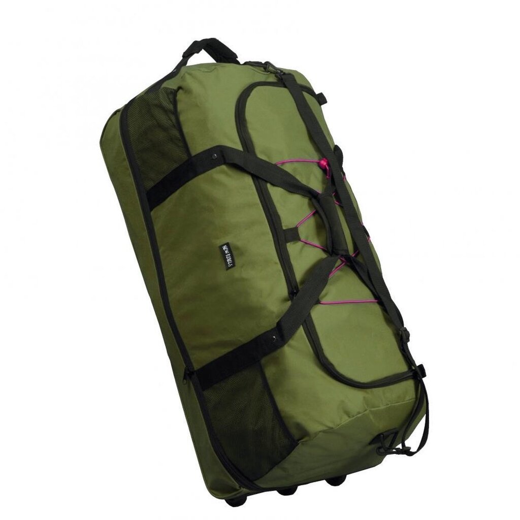 New Rebels New Rebels Airmont Newark Olive  110L Rollable Trolley Weekend Bag Water Repellent