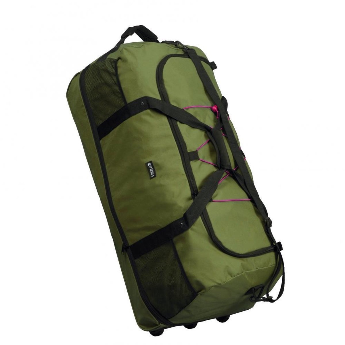 New Rebels Airmont Newark Olijf 110L Rollable Trolley Weekendtas Waterafstotend