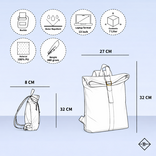 New Rebels New Rebels Mart Art  Los Angeles Pearl Girl Vermeer Rolltop Rugtas