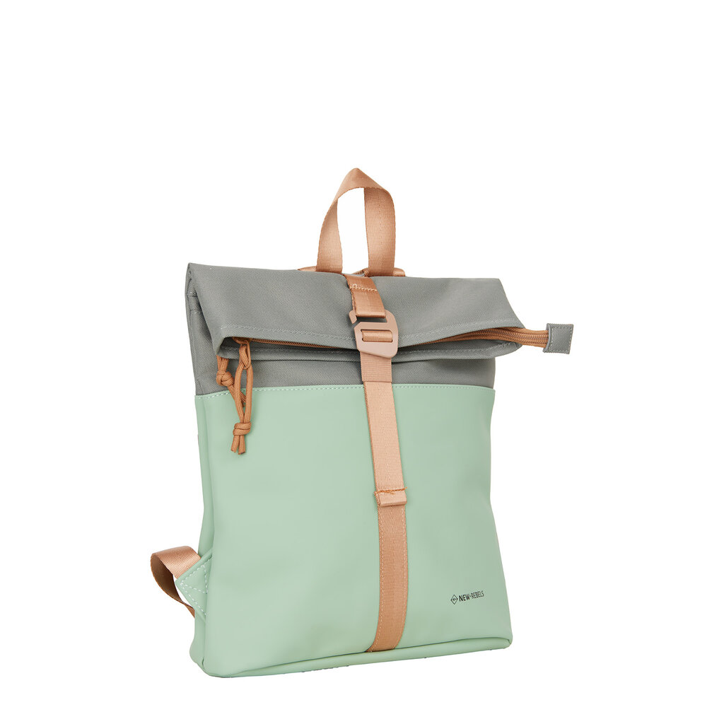 New Rebels New Rebels Ferron - Los Angeles Rolltop Backpack Mini Sage green
