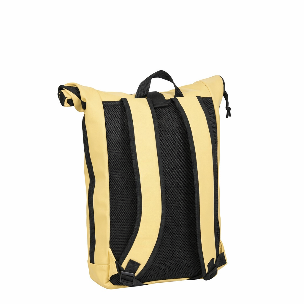 New Rebels New Rebels Mart New York 21L Rucksack Arbeitstasche Rolltop Wasserabweisend Laptop 15.6” Butter Yellow