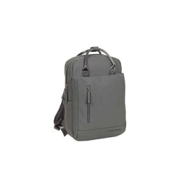 New Rebels Bruce Miami Rucksack 9L Wasserabweisender Laptop-Rucksack 13 Zoll Schulranzen und Arbeitstasche aus PU-Nylon Bequem Comp 9L Anthrazit