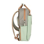 New Rebels New Rebels Ferron Miami Rugzak 9L Waterafstotende Laptop Rugtas 13 inch Schooltas en Werktas van PU Nylon Comfortabel Sage Green