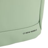 New Rebels New Rebels Ferron Miami Rugzak 9L Waterafstotende Laptop Rugtas 13 inch Schooltas en Werktas van PU Nylon Comfortabel Sage Green