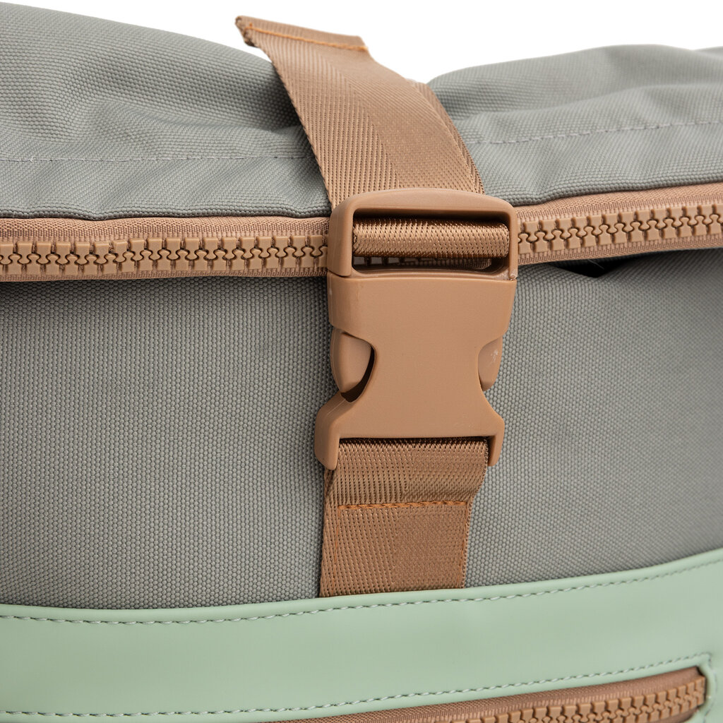 New Rebels New Rebels Ferron New York Rolltop Rugzak 16L Laptop Werktas / Schooltas  Sage Green