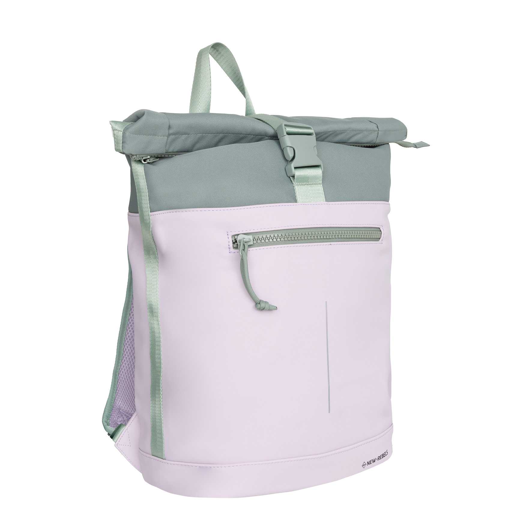 New Rebels Mart New York Rolltop Rugzak 17-21L Waterafstotende Laptop Rugtas 15.6 inch Werktas Rolltop - Lila