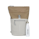 New Rebels New Rebels Ferron New York Rolltop Rucksack 16L – Rolltop Schulrucksack / Arbeitsrucksack mit Laptopfach Grau