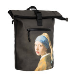 New Rebels New Rebels Mart Arts – New York Girl with a Pearl Earring Rolltop Backpack 16L | Johannes Vermeer Water-Repellent Bag