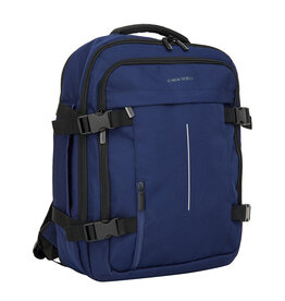 New Rebels New Rebels Valor New York Navy blauw 21L Rugtas Rolltop Waterafstotend Laptop 15.6"