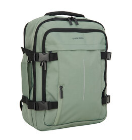 New Rebels New Rebels Gassaway Trolley 35L Sturdy Lightweight Travel Suitcase with Double Wheels – Sage Green