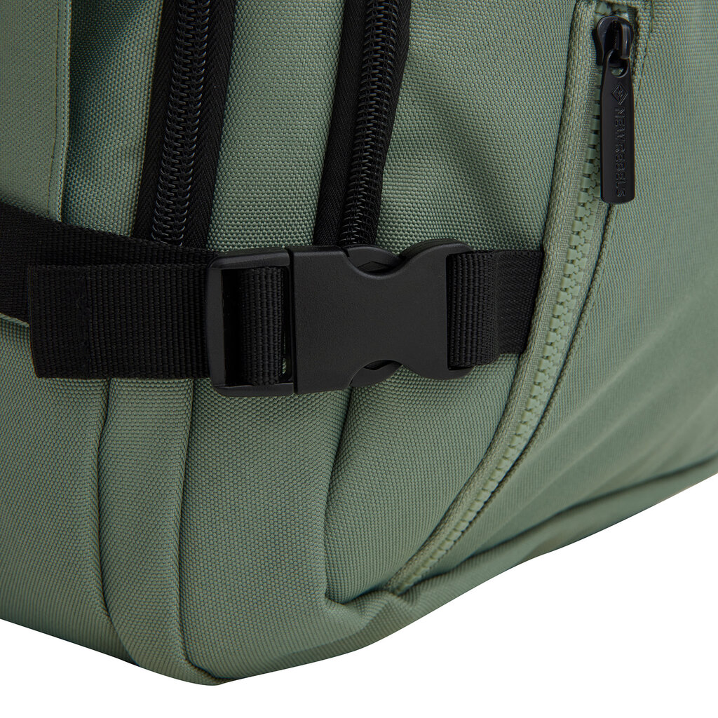 New Rebels  Gassaway – Corbin Underseat Cabin Backpack 25L | Carry On Travel Backpack | 31x20x41 cm | Salie green