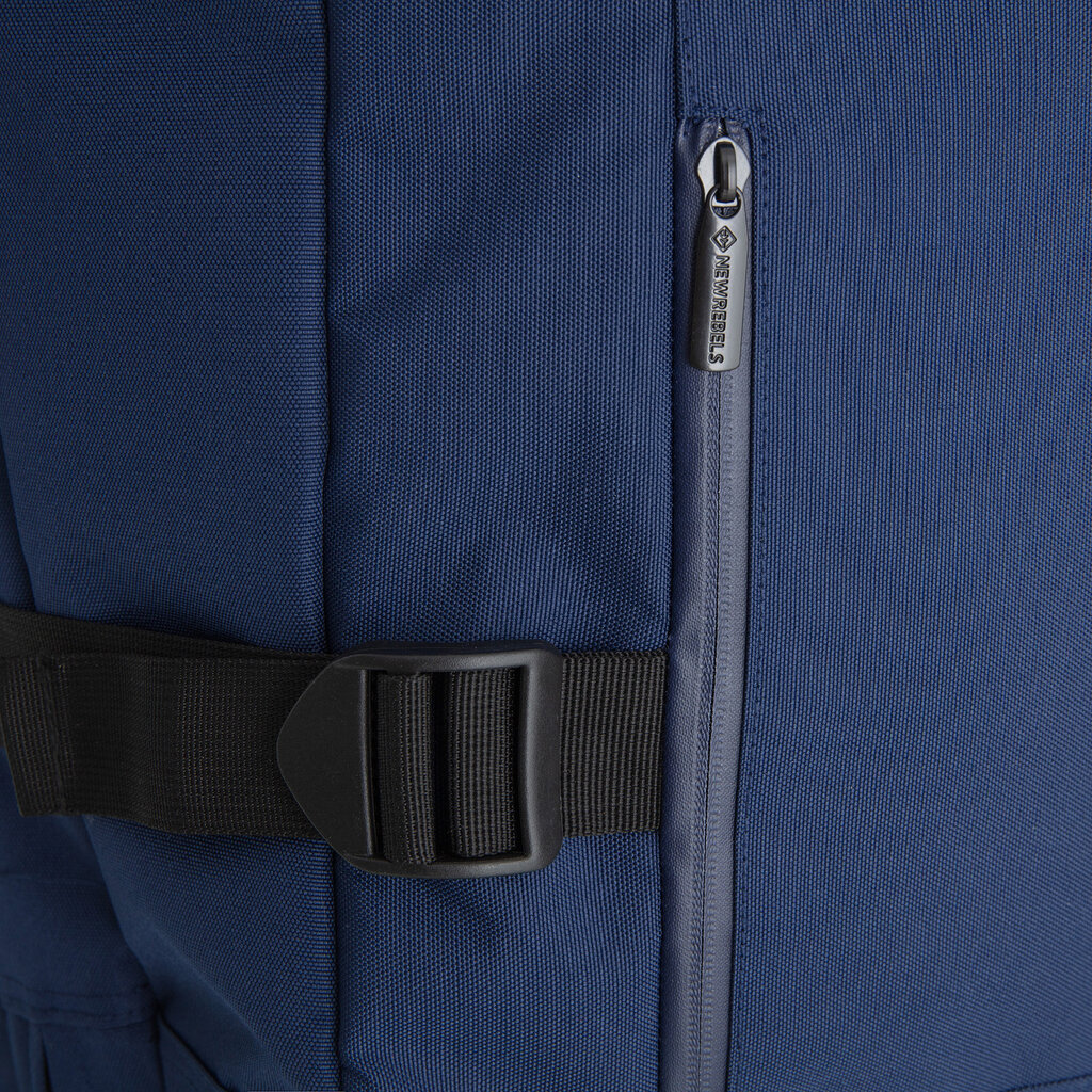 New Rebels New Rebels Gassaway Trolley XXL Navy | Grote Reiskoffer 73L | Lichtgewicht Koffer met Dubbele Wielen | 70x39x27 cm | Navy