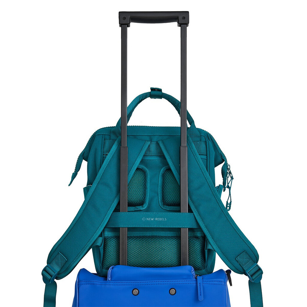 New Rebels New Rebels Valor Weverly School / Work Backpack – 9.5L Durable 900D Polyester, 4 Compartments, 14” Laptop Compartment, Water-Repellent, Ocean Blue