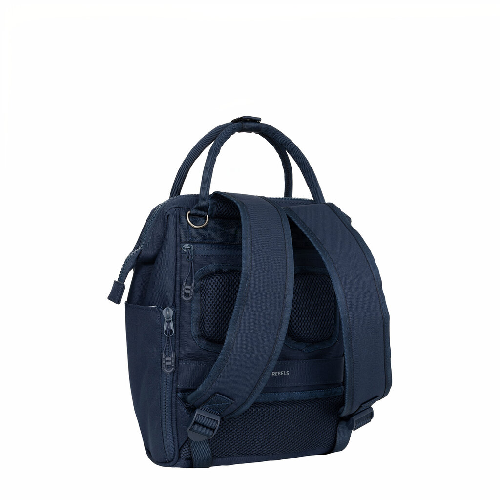 New Rebels New Rebels Valor Weverly School / Work Bag Backpack - 9.5L – Sturdy 900D Polyester - 4 Compartments Laptop Compartment 14” - Water-repellent Velvet Navy