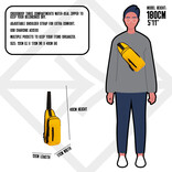 New Rebels New Rebels Mart - Fargo Crossbody Tas Geel