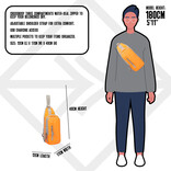 New Rebels New Rebels Mart Fargo Neon Orange Crossbody Bag Water Repellent