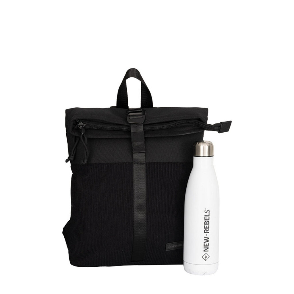 New Rebels New Rebels Ribbi Los Angeles Rolltop Backpack Mini Black - 13 L