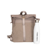 New Rebels New Rebels Ribbi Los Angeles Rolltop Rugzak Mini Taupe - 13 L