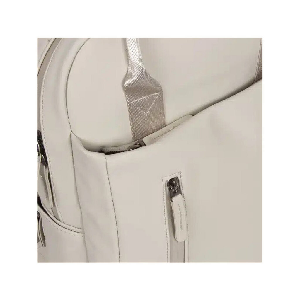 New Rebels New Rebels Bruce Miami Rugzak 9L Waterafstotende Laptop Rugtas 13 inch Schooltas en Werktas van PU Nylon Comfortabel Comp 9L Beige