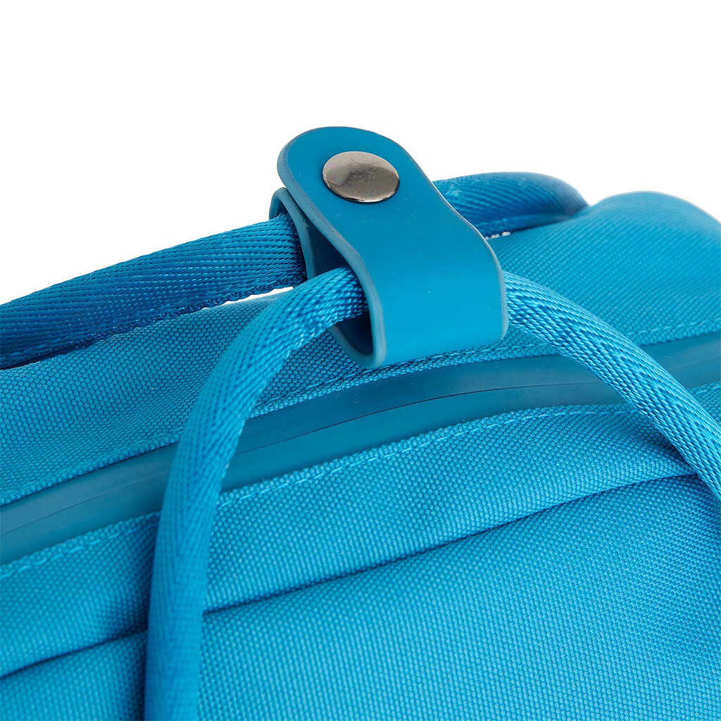 New Rebels New Rebels Bruce Miami Rucksack 9L Wasserabweisender Laptop-Rucksack 13 Zoll Schulranzen und Arbeitstasche aus PU-Nylon Bequem Comp 9L Türkis