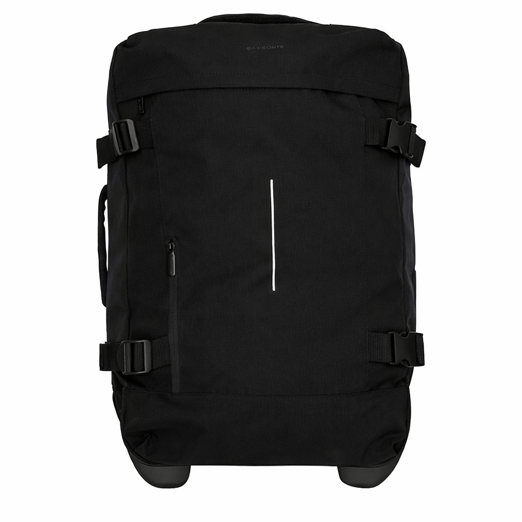 New Rebels New Rebels Gassaway Trolley 35L Stevige Lichtgewicht reiskoffer met Dubbele Wielen – Zwart