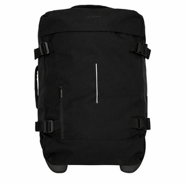 New Rebels Gassaway Trolley 35L Stevige Lichtgewicht reiskoffer met Dubbele Wielen – Zwart