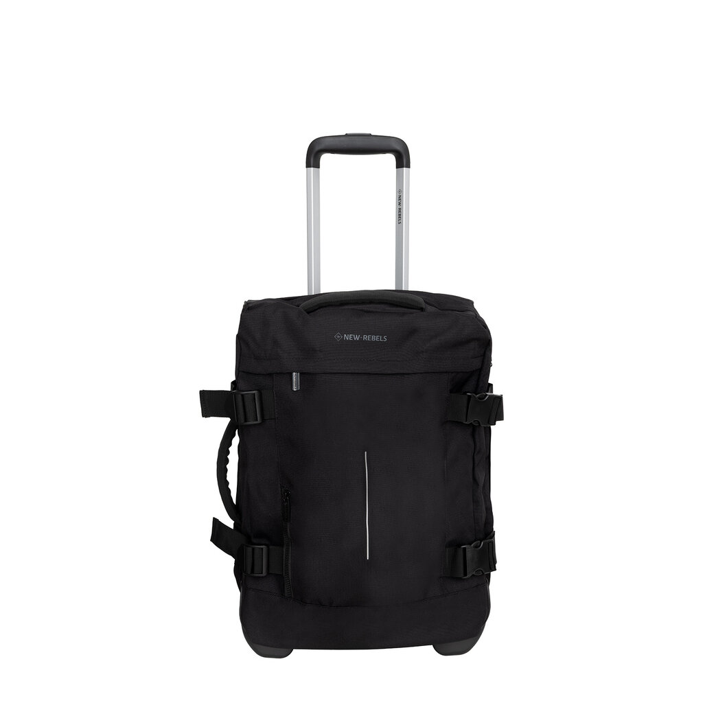 New Rebels New Rebels Gassaway Trolley 35L – Lightweight Suitcase with Double Wheels – Black