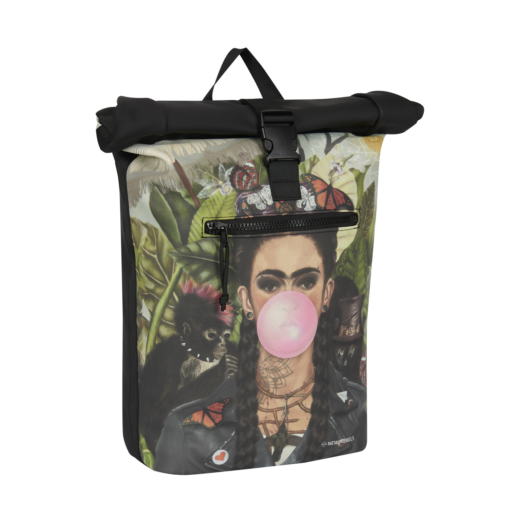 New Rebels Mart Art New York Bubble Gum Rolltop Rugzak 16L