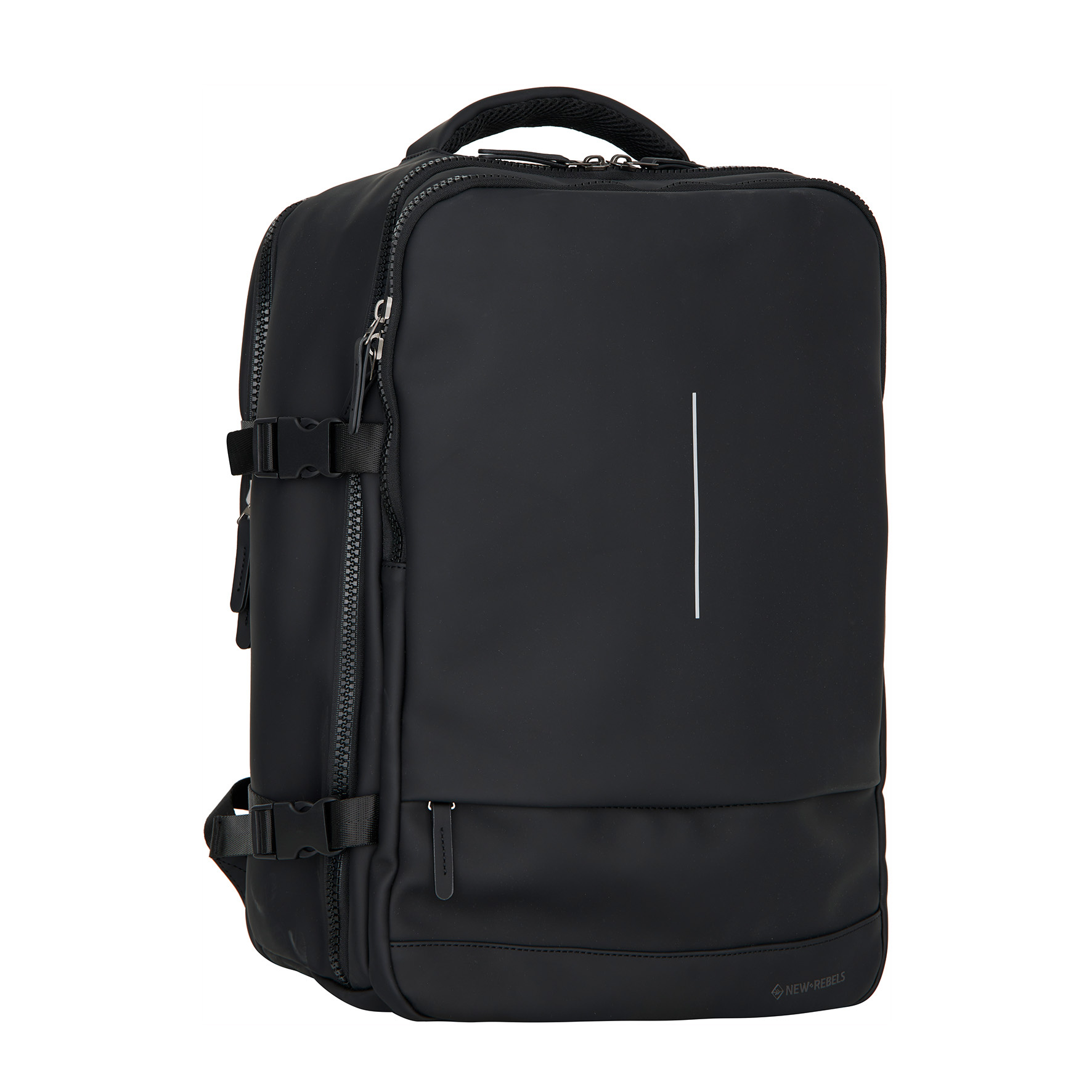 New Rebels Jessi Womby Cabin Rugzak - 27L Waterdichte Onderseater Handbagage, Geschikt voor Vliegtuig 30x20x45cm Zwart
