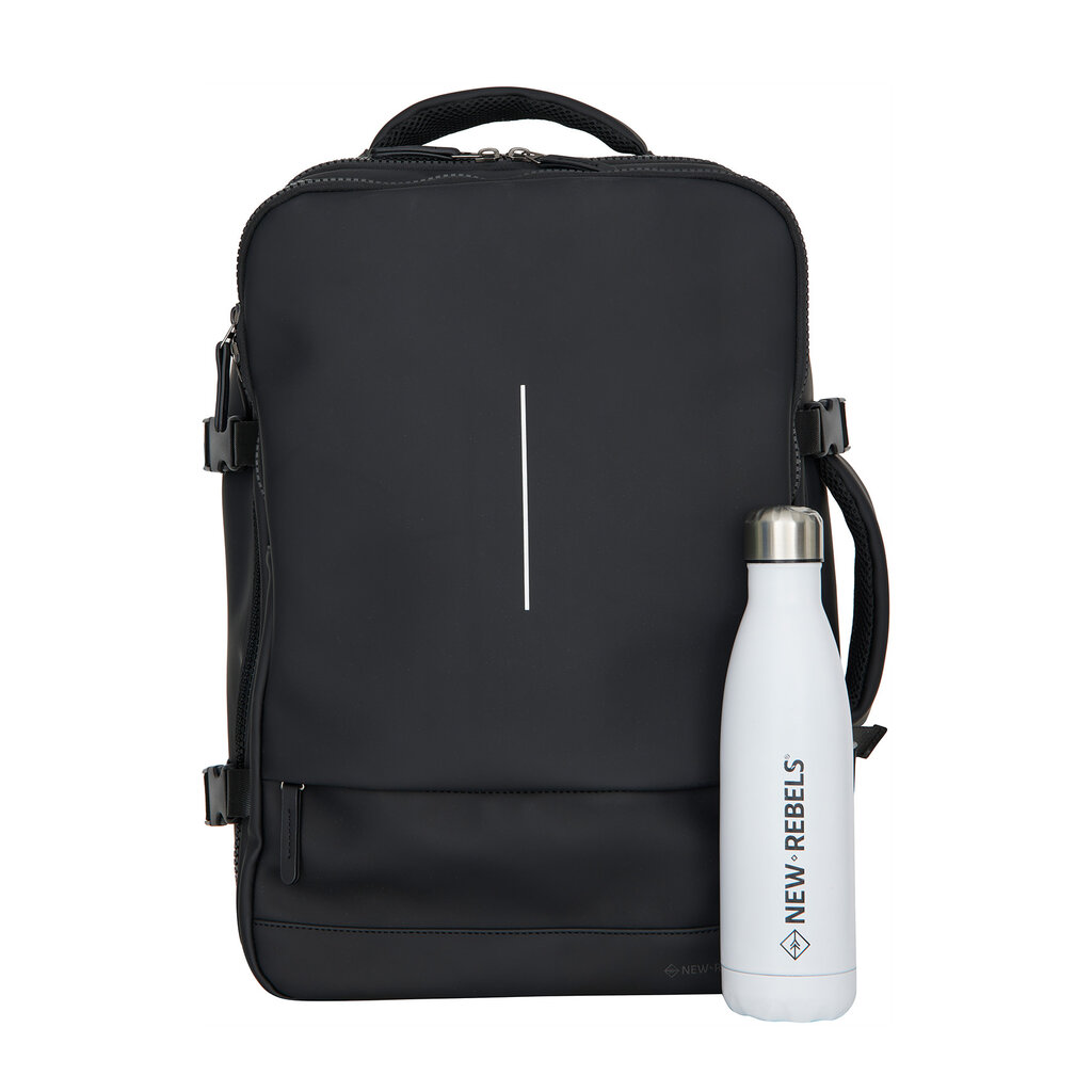 New Rebels New Rebels Jessi Womby Kabinenrucksack – 27L Wasserdichter Underseater Handgepäck Rucksack, Flugzeugtauglich 30x20x45cm Schwarz