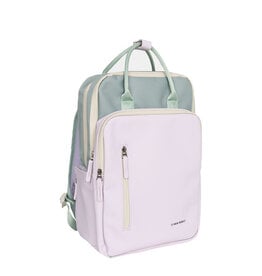 New Rebels New Rebels Ferron Milwaukee 19 Liter Laptop Backpack – Water-Resistant PU, Suitable for 15.6″ Laptop, 19L, Lilac
