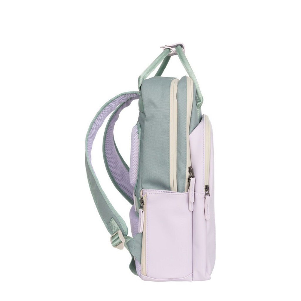 New Rebels New Rebels Ferron Milwaukee 19 Liter Laptop Backpack – Water-Resistant PU, Suitable for 15.6″ Laptop, 19L, Lilac