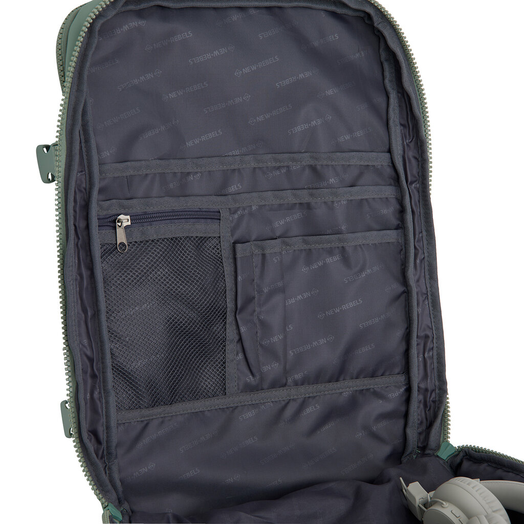 New Rebels New Rebels Jessi – Womby Wochenend-Reisetasche Underseater – 27L Wasserabweisender Kabinenrucksack – 30x20x45 cmSalie Grün