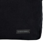 New Rebels New Rebels Ribbi Milwaukee – Laptoptasche Schulrucksack Arbeitstasche 15,6 Zoll Laptopfach Rippstoff 18L Schwarz