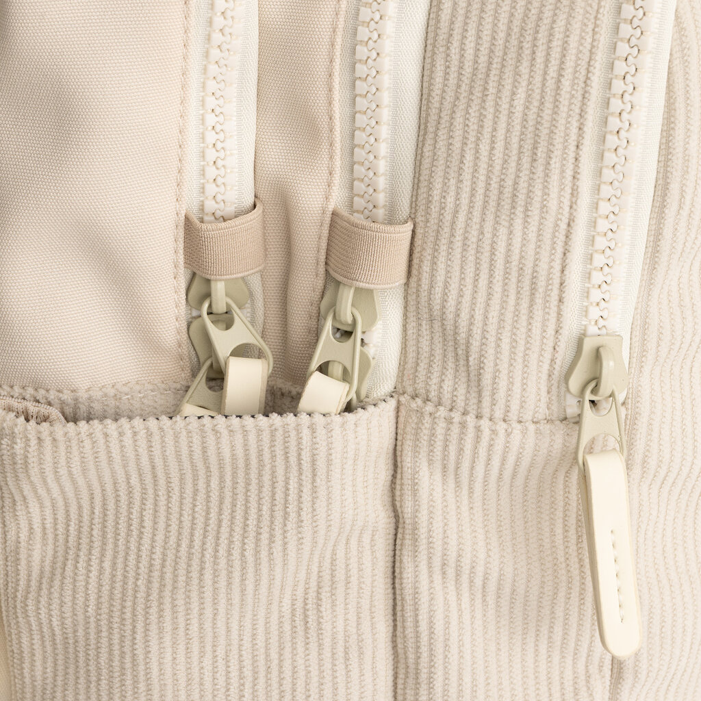 New Rebels New Rebels Ribbi Milwaukee – Laptoptas Schooltas Werktas 15.6 inch Laptopvak Rugzak Rib Fabric 18L Beige