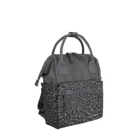 New Rebels Urban Leopard Weverly Backpack Work Bag 10L PU Nylon