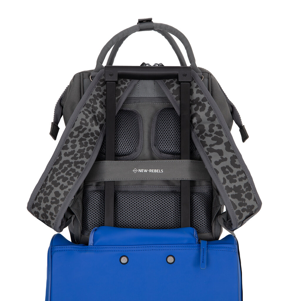 New Rebels New Rebels Urban Leopard Weverly Rucksack Arbeitstasche 10L PU Nylon