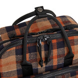 New Rebels New Rebels Scott Milwaukee Rucksack Laptop 15,6 Zoll 20L Checker Tweed Orange Schwarz Schulrucksack Arbeitstasche
